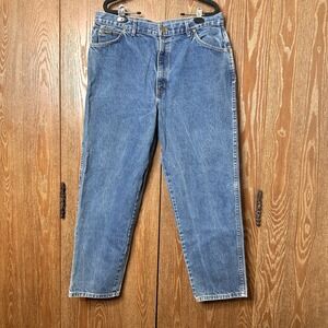 Vintage HIS Jeans Mens 38x30 Blue Denim Relaxed Fit Straight Leg Made in USA